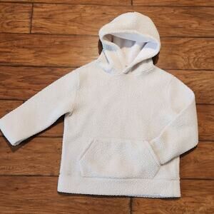 Gap Kids off white hooded fleece size XL (12) with front pocket